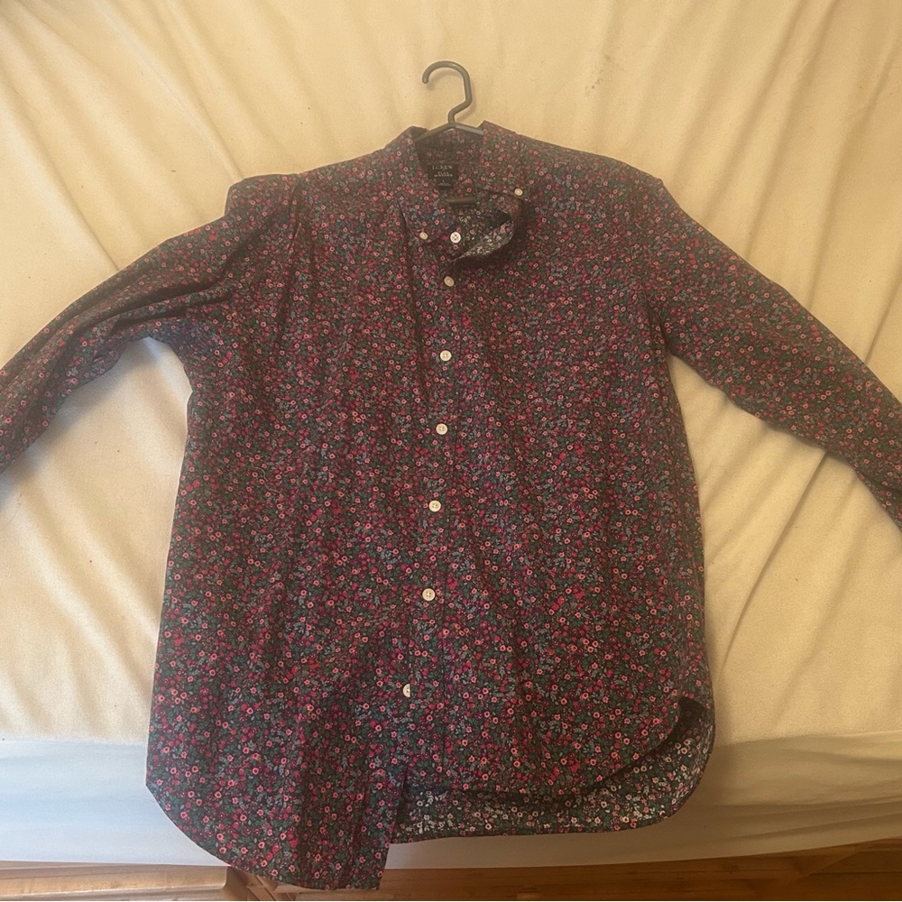 J. Crew Multicolor Floral Shirt